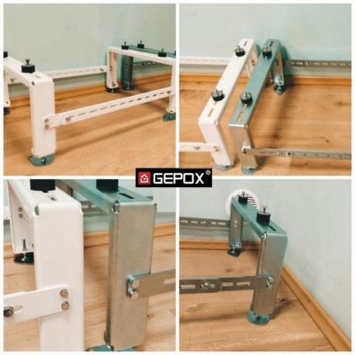 Stojak GEPOX do pompy ciepła klimatyzatora 600kg Biały